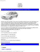 Volvo S70 V70 - Owners manual 2000 